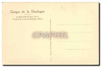 Góry Dordogne — Roc Sarlat (wys. 95 m) — Widok z drogi Bassignac-le-Haut — Michel — Rewers
