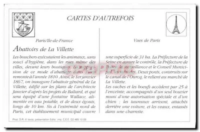 Abatedouro da Villette — Meneurs de Viande — Editor C.E.E. n° D2 465 10 09 — Verso