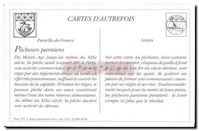 Parijs beleefd — Parijsse pescaders — Parijs/Stad Parijs — Achterkant