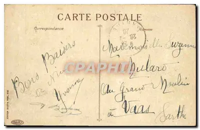NICE - Promenade du Midi - La Plage par un coup de mer — Edizione Giletta, n°14 — Verso