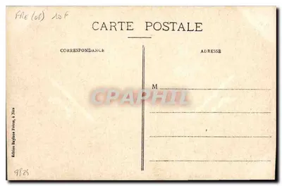 Nice - Ogólny widok Nowych Ogrodów — Wydawnictwo Baylone Frères, w Nice, nr 526 — Rewers