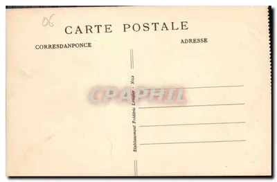 Menton — Vista geral da Velha Cidade e a Cabeça de Cão — FL. — Verso