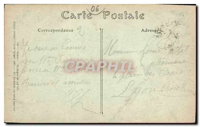 Antibes — Kap, skały Eilenroc — Stare Biuro Pocztowe, Paryż — Rewers