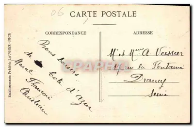 Menton (A.-M.) — Za Annonciade — FL, wyd. — Rewers