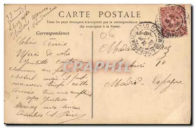 Principat Monako — Monte-Carlo, Condamine i Rocher de Monako — kolekcja ND Phot, nr 501 — Rewers