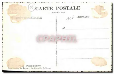 Barry Loup i kaplica św. Donata — Wydawnictwo Sztuki A. Novaro, Nice — n°06 — Rewers