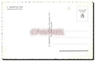 Gorges do Lobo — Cachoeira de Courmes — L. Gilletta & Cie, Nice — Verso