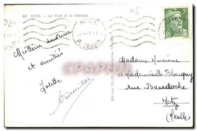 Nice — Port i Zamek — Wydawnictwo MALO, nr 697 — Rewers