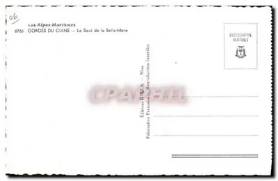 Alpes-Maritimes — O Salto da Belle-Mère — Edições RILLA — Verso