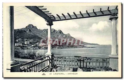 L'ESTEREL - ANTHÉOR — vista de um balcão com pergola — editor C. V. L. - n° 24