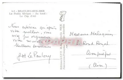 Beaulieu-sur-Mer — Mała Afryka — Kap Alil — Wydawnictwo Berrabella — Rewers
