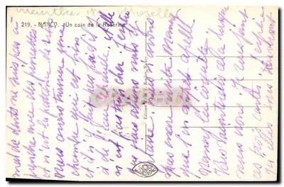 NANCY — Kąt Roseraie — Wydawnictwo V. Rouyer, nr 219 — Rewers