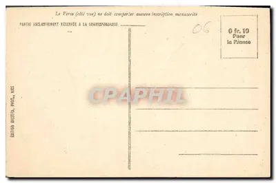 Menton — Widok z Garavan między kwiatami — Wydawnictwo Gietta, nr 964 — Rewers