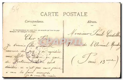 Novas Casernas — Plateau Saint-Georges — Toul Illustré, n° 146 — Verso