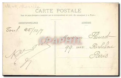 O Mont St-Michel e a Côte Barine — Toul Illustré, editor Petrou, Toul — Verso