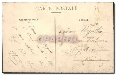 Estátua do Monumento Nacional em Mars-la-Tour — Obra-prima de Bogino — editor Paris — Verso