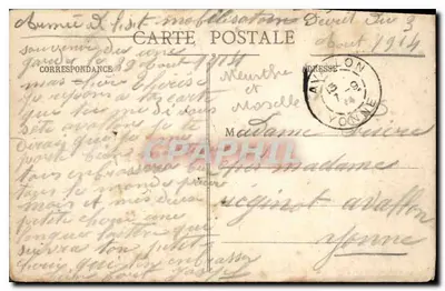 Toul - piękny widok — Nowy Kwatermistrzostwo 156. Pułku Piechoty — wydawcy Gerdolle i Briquet, Toul — Rewers