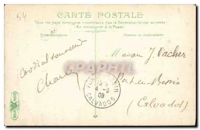 Nancy, Place de la Carrière & Palais du Gouvernement — wydawca LUCET, n° 1005 — Rewers