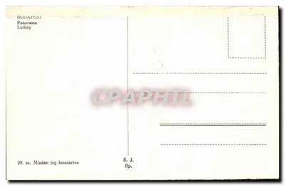 Budapeszt — Panorama — B. J. Bp. — Rewers