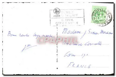 Bruxelas - Grand'Place (N.E.) - A. Durr & Fils, Bruxelas, n°11 — Verso