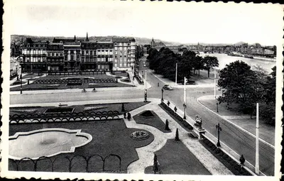 Place des Terrasses e o rio Meuse — Liège — editor não identificado