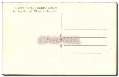 Capela de São João de Cachan — fachada — Ed. C.W. — Verso