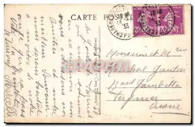 Margens do Lago de TAZENAT (Paviage) — A Auvergne Pittoresca — Edição Ideal, n°1 — Verso