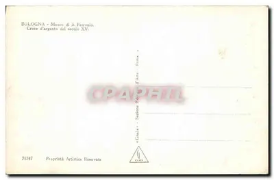 Srebrny krzyż z XV wieku — Muzeum San Petronio — Wydanie « Graba » Rzym — Rewers