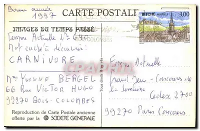 Büro der Société Générale — English and American Exchange Office — Place de l'Opéra, Paris — Rückseite