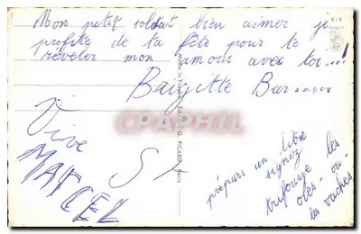 Coppia militare e civile — Tchin-Tchin — editore G. Picard, n°213 — Verso