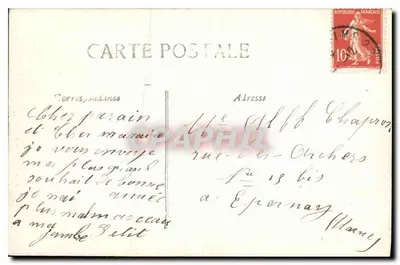 Criança em traje de inverno — Feliz Ano — n° 2131 — Verso