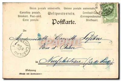 Uccello e rose — poema di Victor Hugo — Fr. Albr. Keller, Dresden-A. n° 14 — Verso