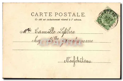 Message d'Amour — scène de théâtre — V. P. Paris — Verso