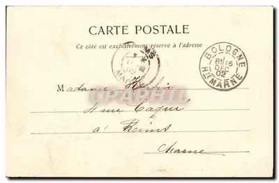 Leçon pływania — scena spektakularna — Fototypia A. Berthelot et Cie, Nancy — Rewers