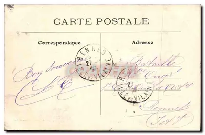 Paris — A Prefeitura — L. J. & Cie, editora, Angoulême-Paris — Verso