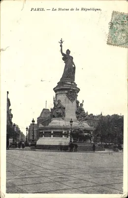 Paris — La Statue de la République — éditeur non visible