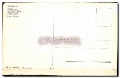 Budapeszt — Zamek Królewski — wydawca Minden, nr 28 — Rewers