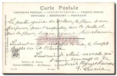 Duas jovens em uma sala — Mont-de-Marsan, 9 de Março de 1929 — Salons de Paris — Verso
