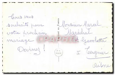 Uśmiechnięta młoda kobieta — Święty Nikodem — PC Paris n°5243 — Rewers
