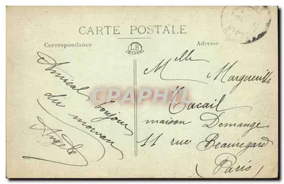 Les Roches de Borououx — Het Morvan geïllustreerd — G. Gervais, uitg., Saulien, Repro Intéro — Achterkant