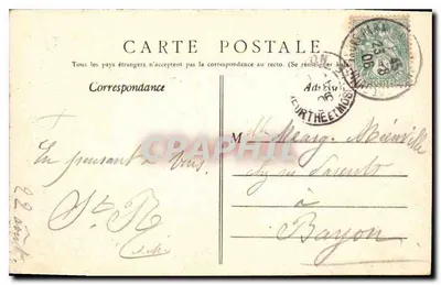 Aparecimento do Sagrado Coração à Beata Marguerite-Marie — editor Donnay, número de série não visível — Verso