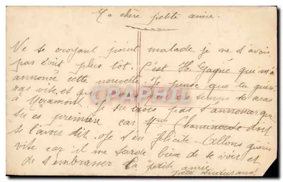 Souvenir de Miramont — vista de paisagem com flores — Yolande, n°420 — Verso