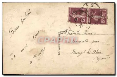 Criança em vestido vermelho — Boa Ano 1927 — Géo, n° 1527 — Verso