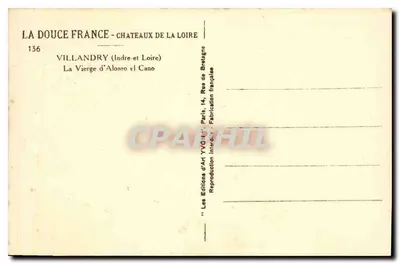 A Virgem de Alonso el Cano — Villandry (Indre-et-Loire) — Yvon 1017 — Verso