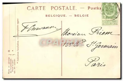 Bruxelas — Palácio holandês — WYNANTS (Jean) ? Paisagem por volta de 1625 ? após 1682 ? — ND Fot. 347 — Verso