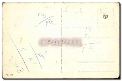 Paisaje de otoño — canal rodeado de árboles — editor L. Knock, n° 476 — Reverso