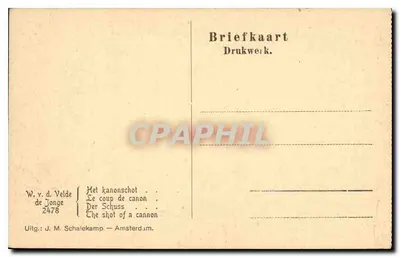 Zeeslag — Uitgave J. M. Schalekamp — n° 2478 — Achterkant