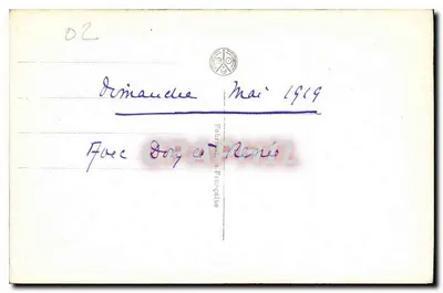 Zamek La Malmaison — Pokój Królowej Hortensji — Wydawca nieznany, nr serii 11 — Rewers