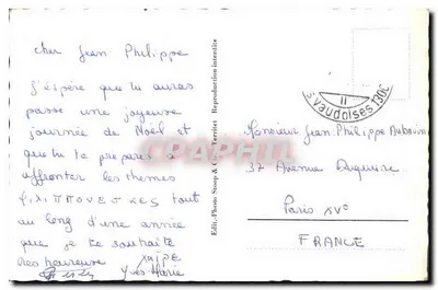 Grand i Petit Muverans — zimowy widok z zasnieżonymi górami — Wyd. Photo Stoop & Cie, nr 2704 — Rewers