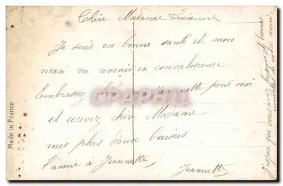 Mulher em vestido decorado — com pássaro e flores — REX 4730 — Verso